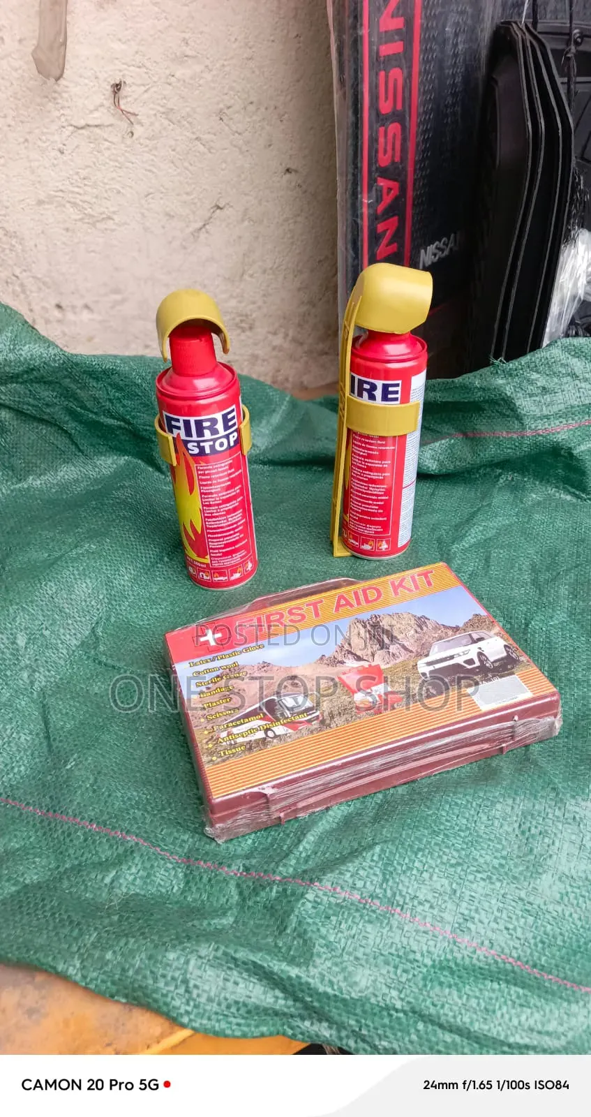 3pc Portable Emergency First Aid Pack Injury Treatment +2fire Stops
