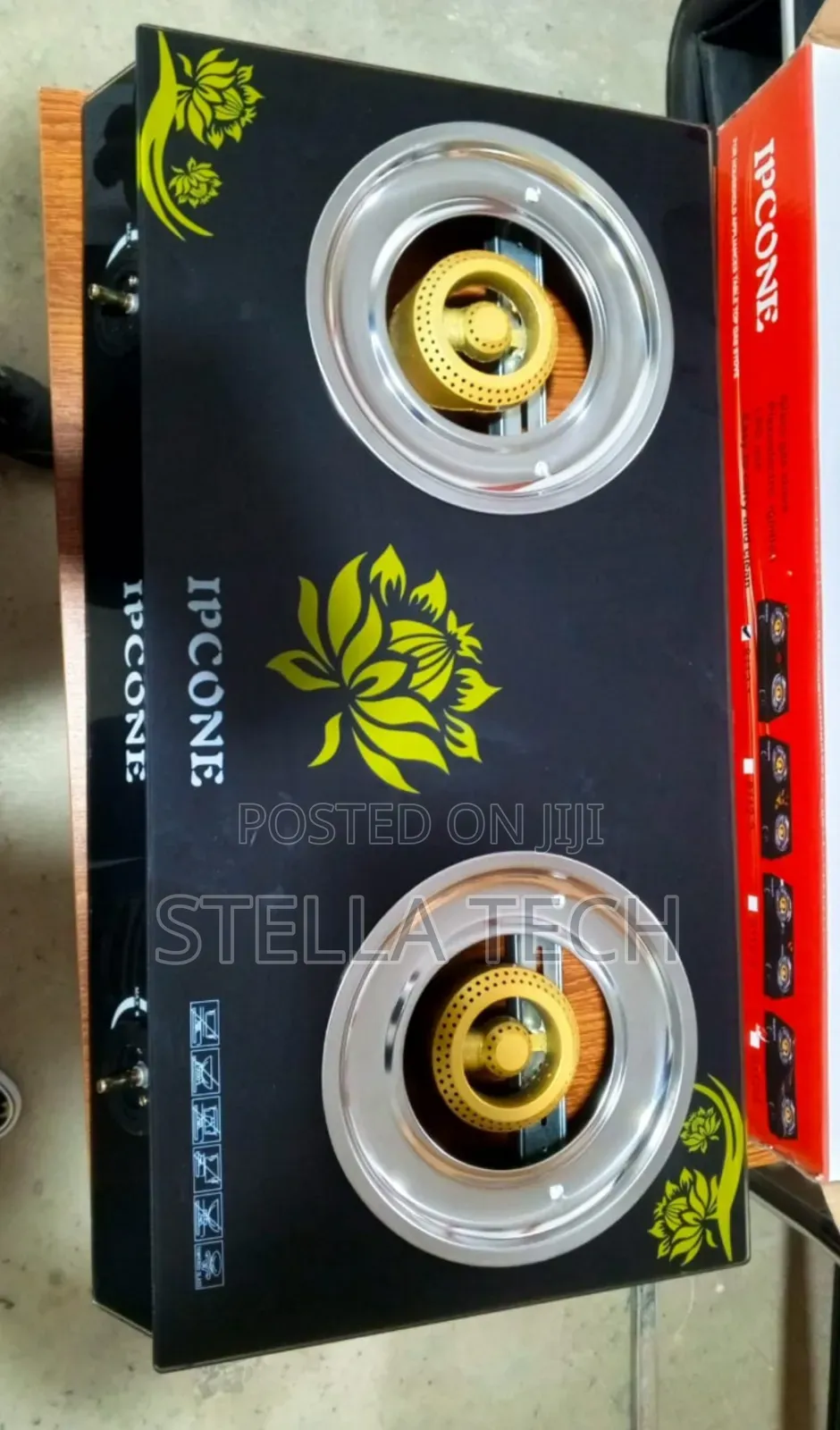Ipcone Top Glass 2 Burner Cooker