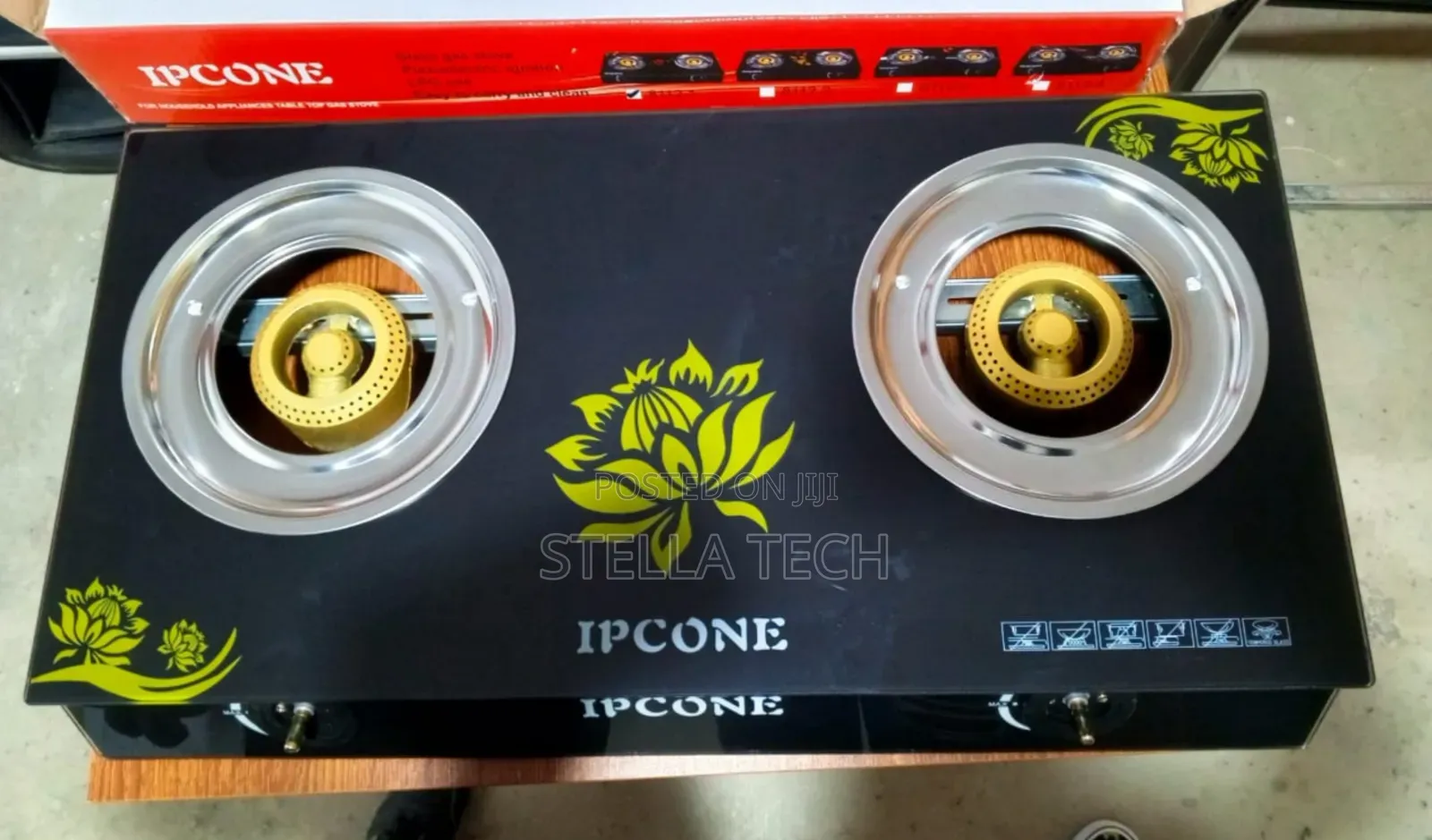 Ipcone Top Glass 2 Burner Cooker