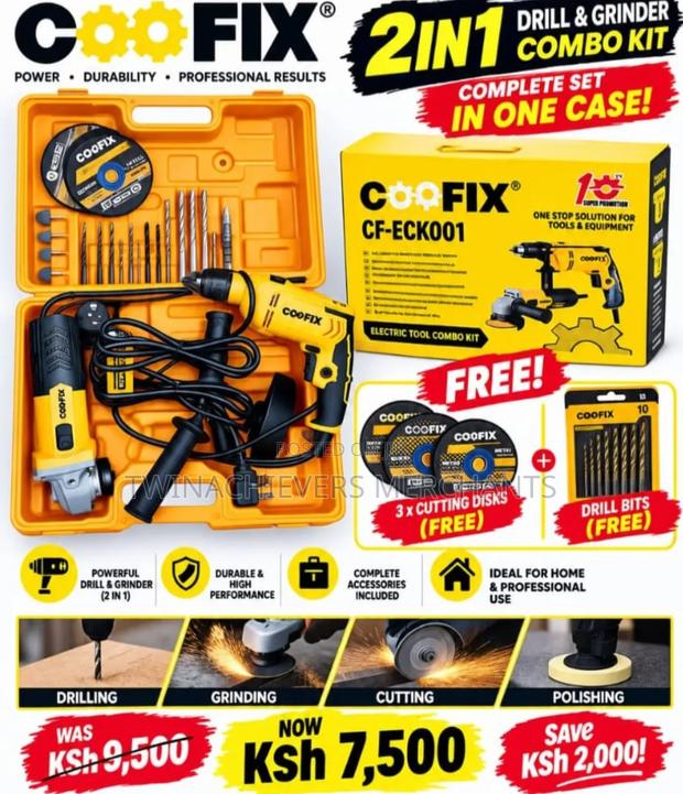 2 in 1 Drill Grinder Combo(Coofix)