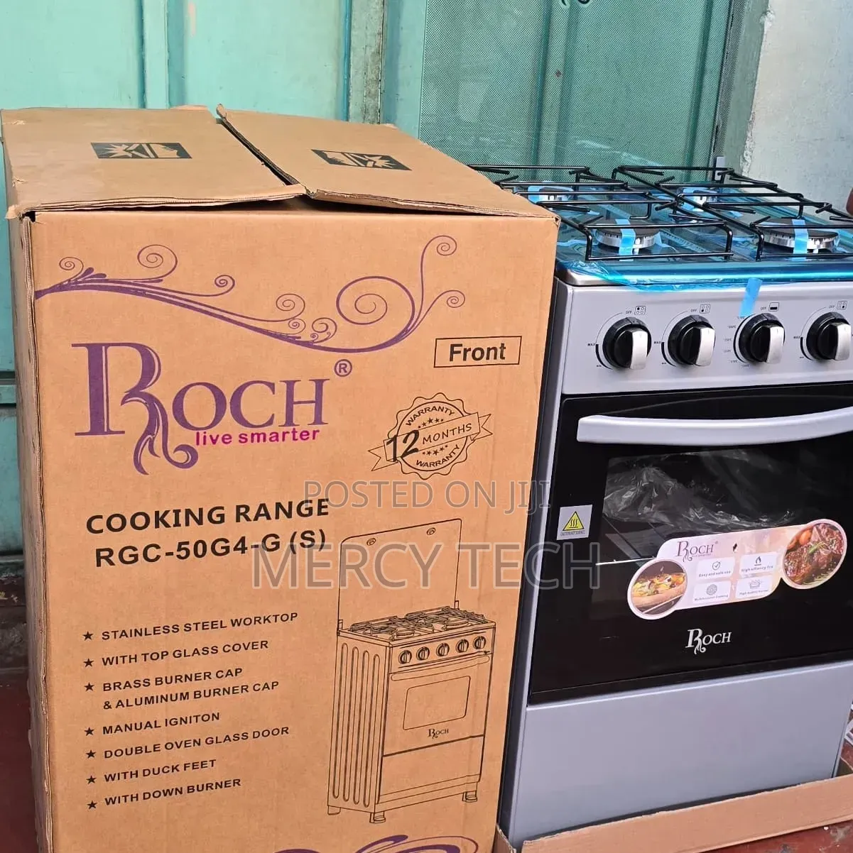 50×55 Roch Full Gas Standing Cooker