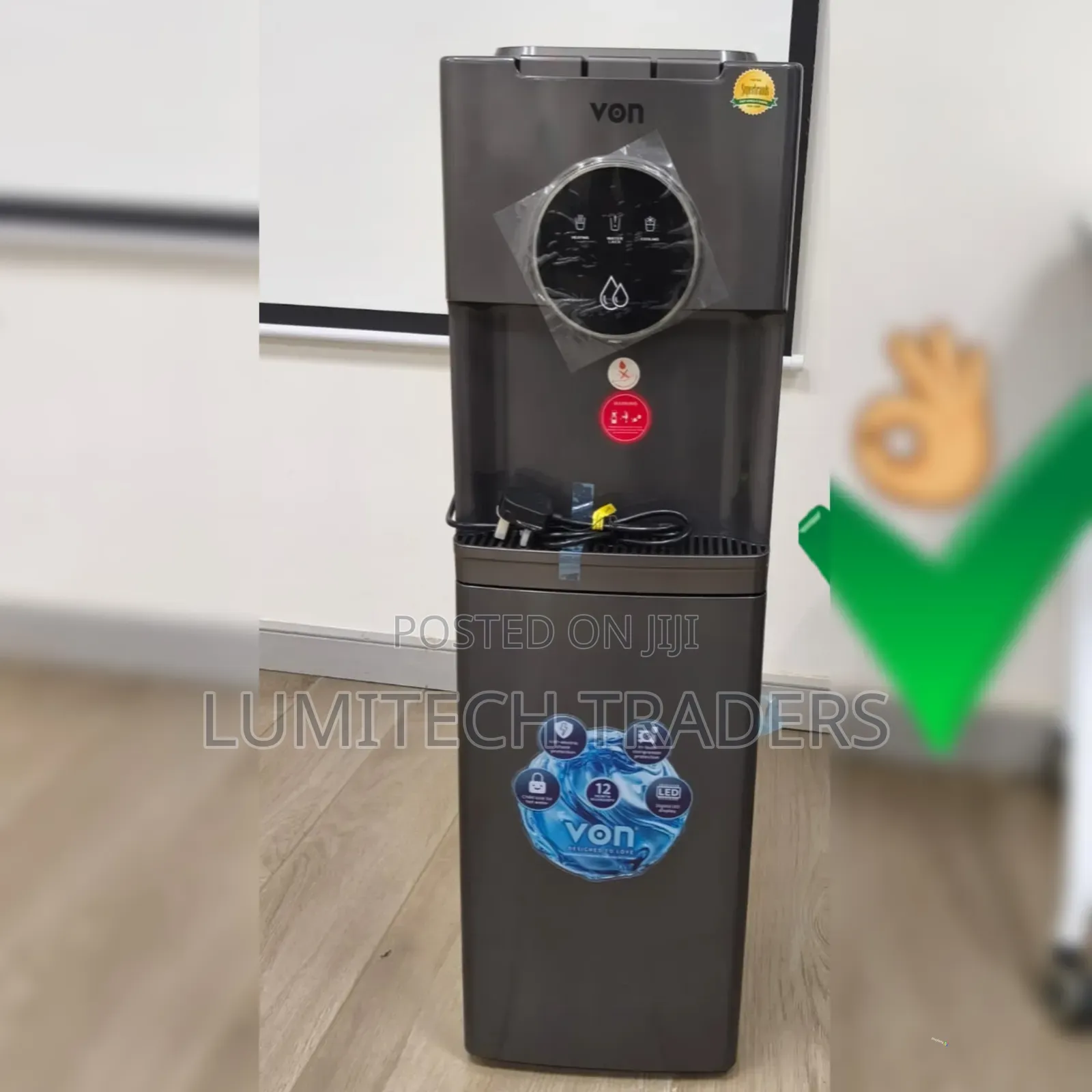 Von Bottom Load Water Dispenser 3tap (EC) 
 Model No. Vde-305cls.