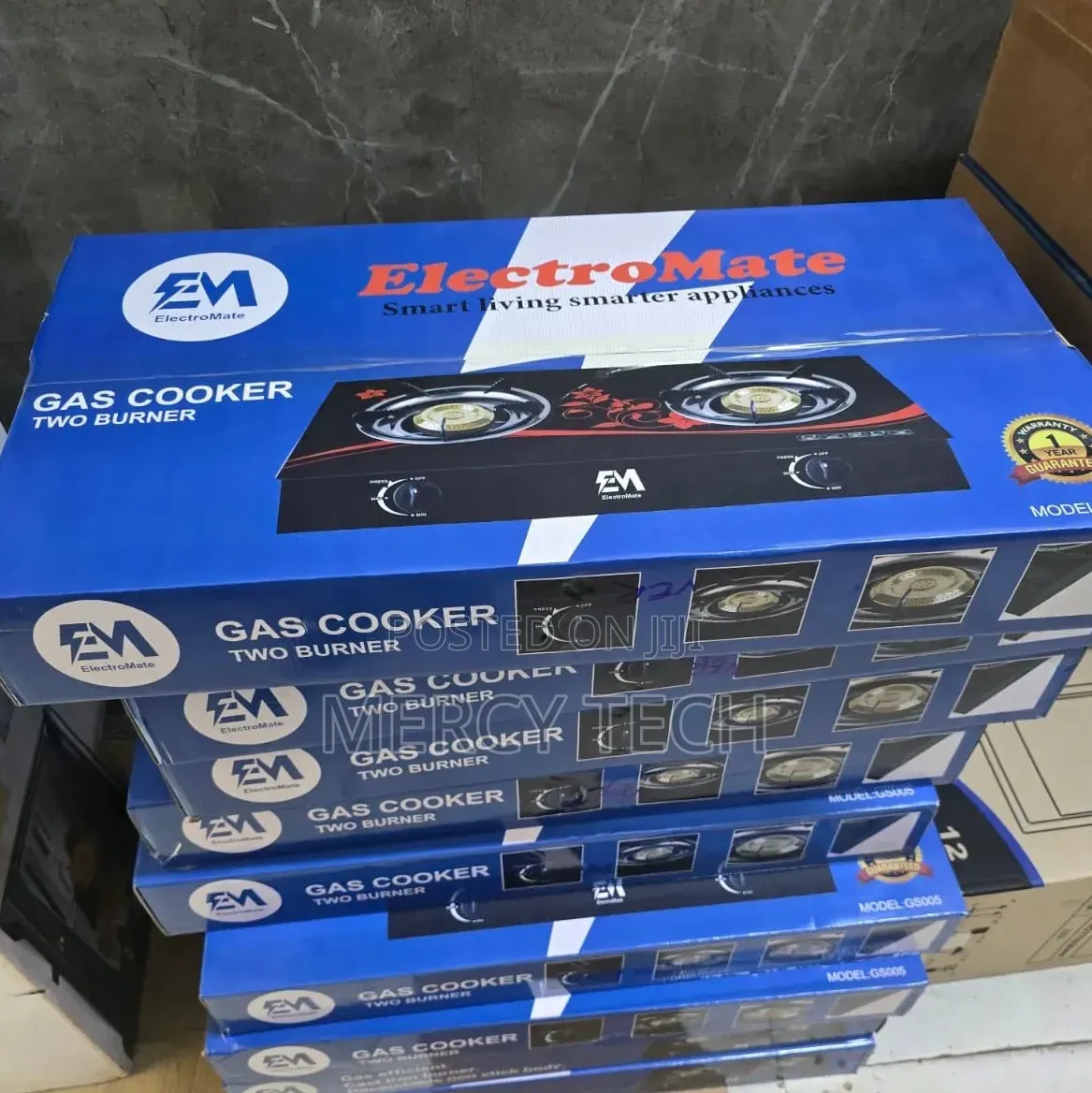 Electromate Glass Double Burner Cooker