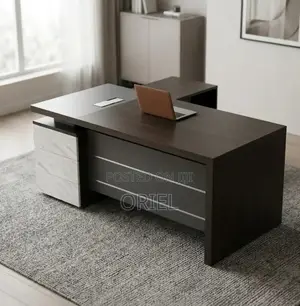 Office Desk: 180cm L-Shaped Office Table
