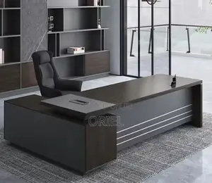 Office Desk: 180cm L-Shaped Office Table