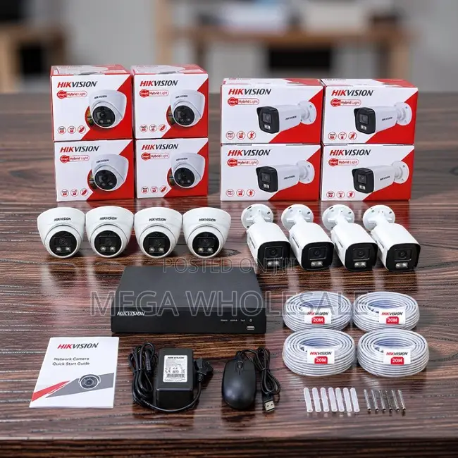 1080P 8 Smart Hybrid Colored Night Vision CCTV Cameras Kit