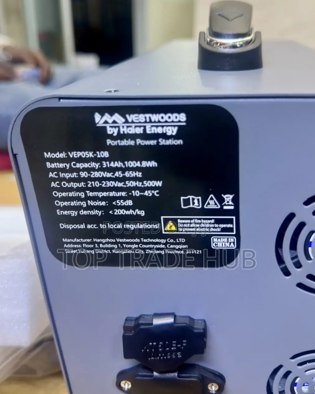 Vestwoods by Haier Power Station 1000Wh/1kWh + 500W