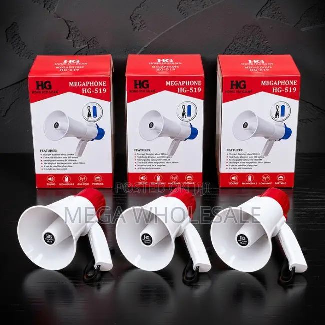 Powerful Sound Coverage Portable Megaphone Bull Horns