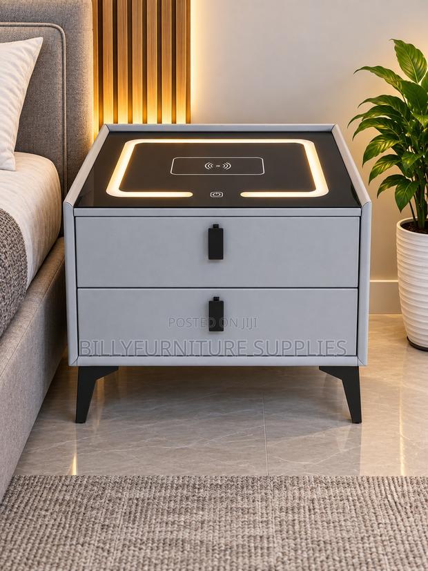 Modern 2-Drawer Bedside Table