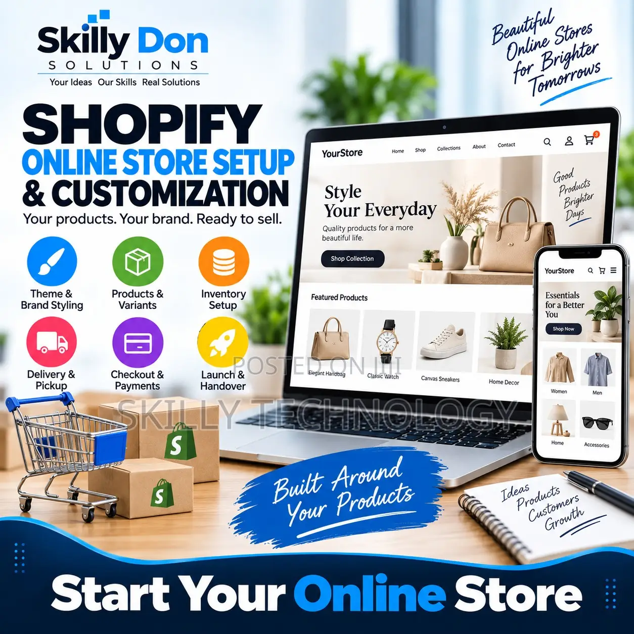 Shopify Online Store Setup Customization