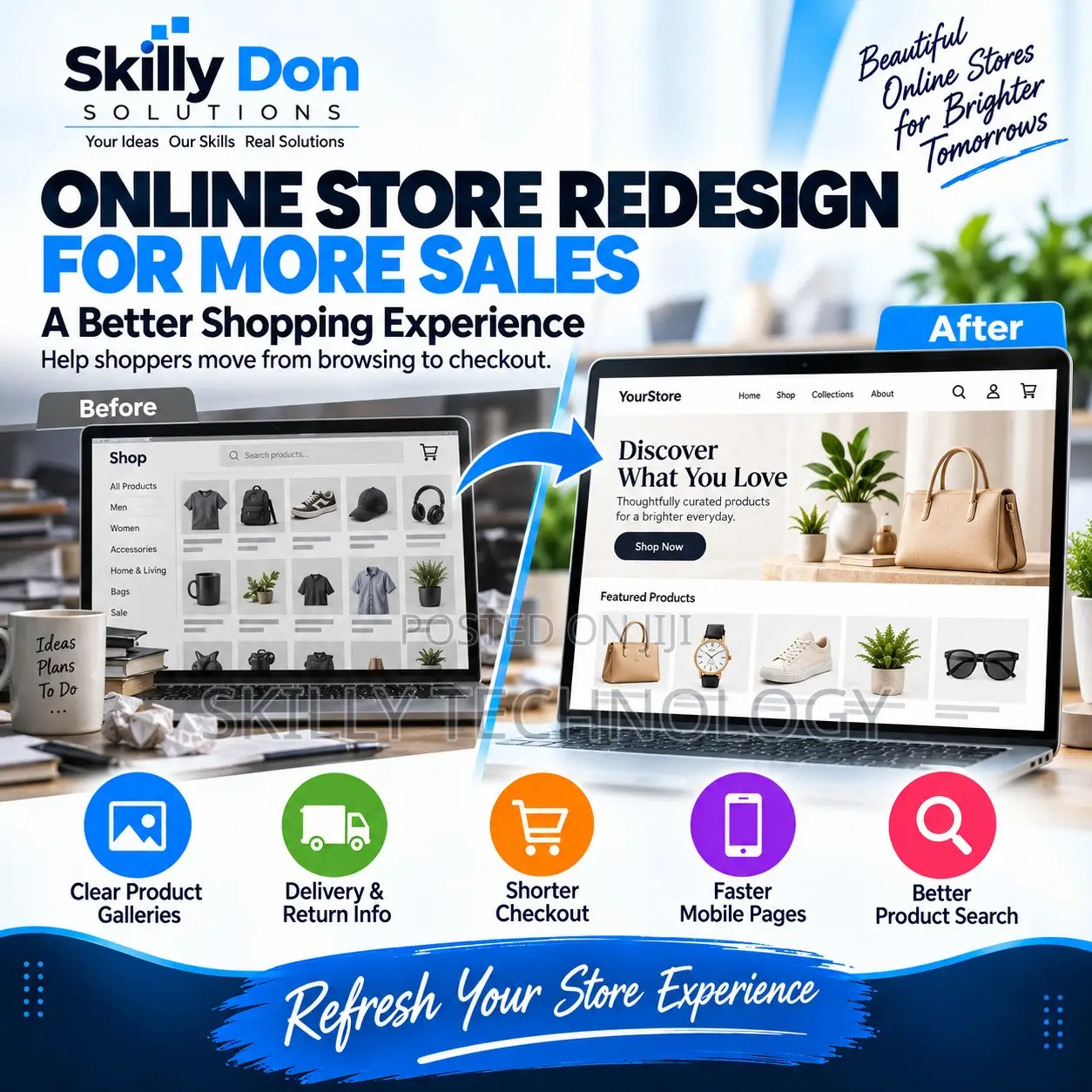 Online Store Redesign for More Sales