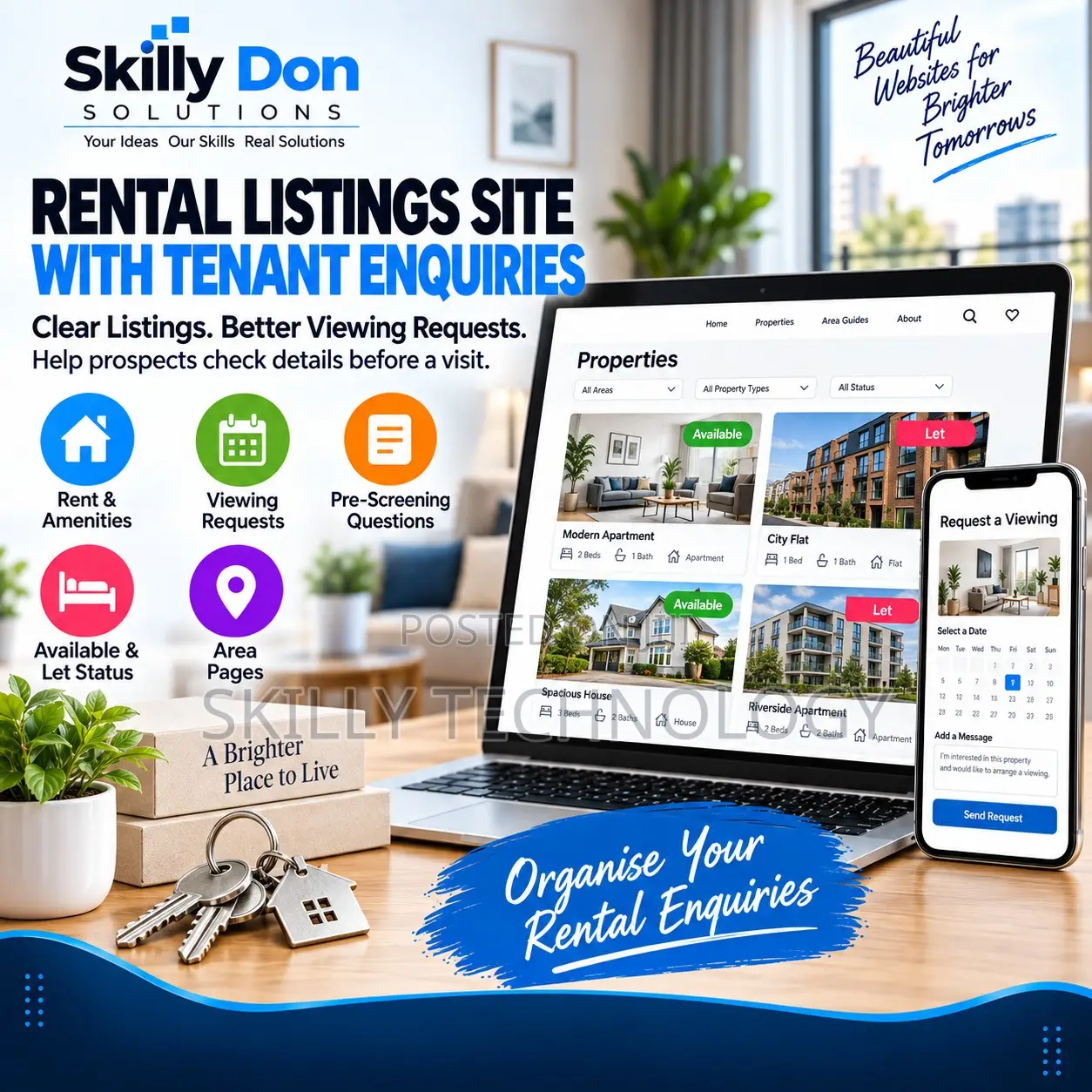 Rental Listings Site With Tenant Enquiry System