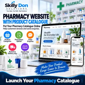 Pharmacy Website With Product Catalogue