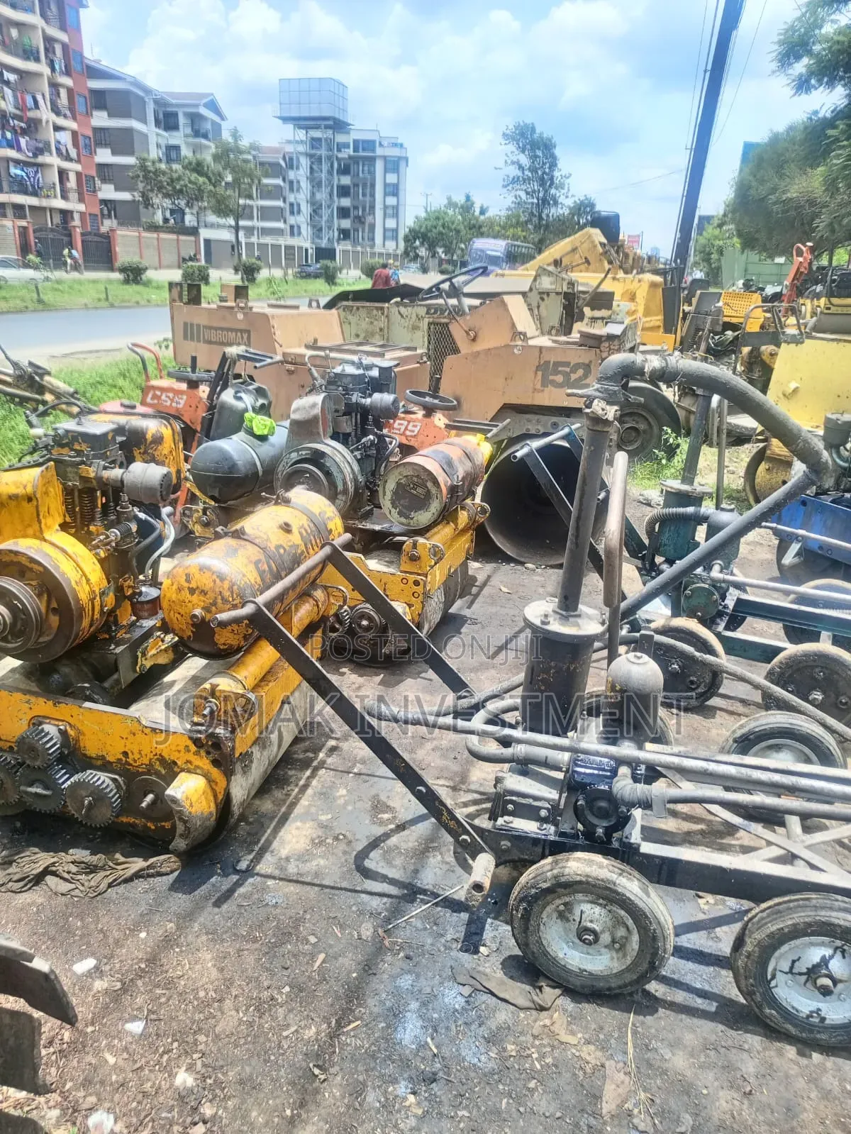 Rollers(pedestrian and PTR),Bitumen, Bitumen Sprayer