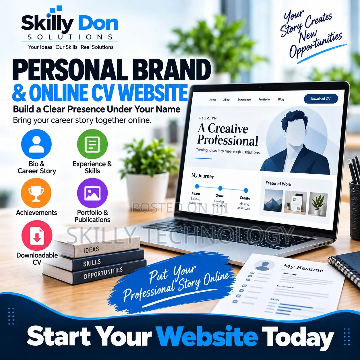 Personal Brand Online CV Website