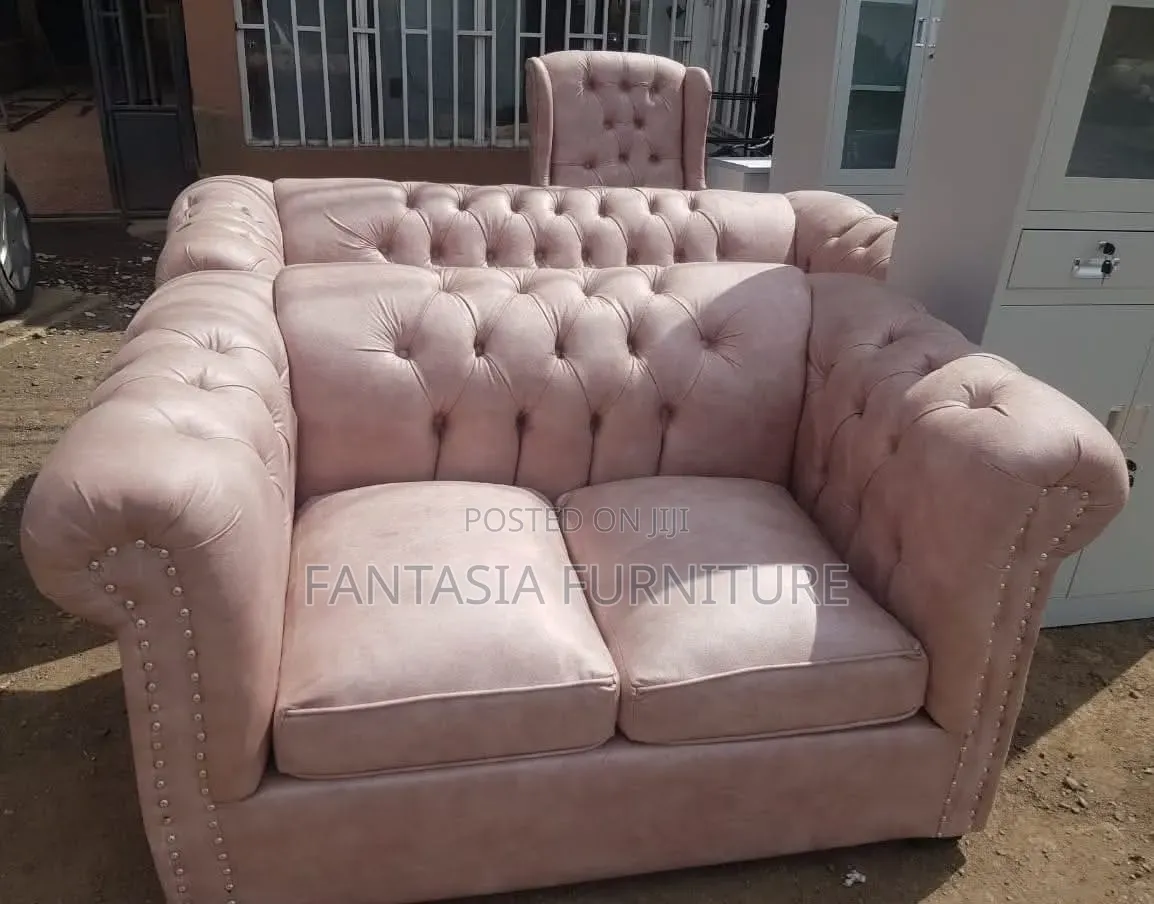 2-Seater Pink Sofa