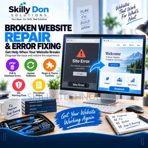 Broken Website Repair Error Fixing