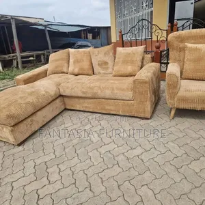 5 Seater Sectional Beige Sofa Set