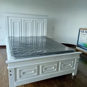 5x6 White Bed Frame