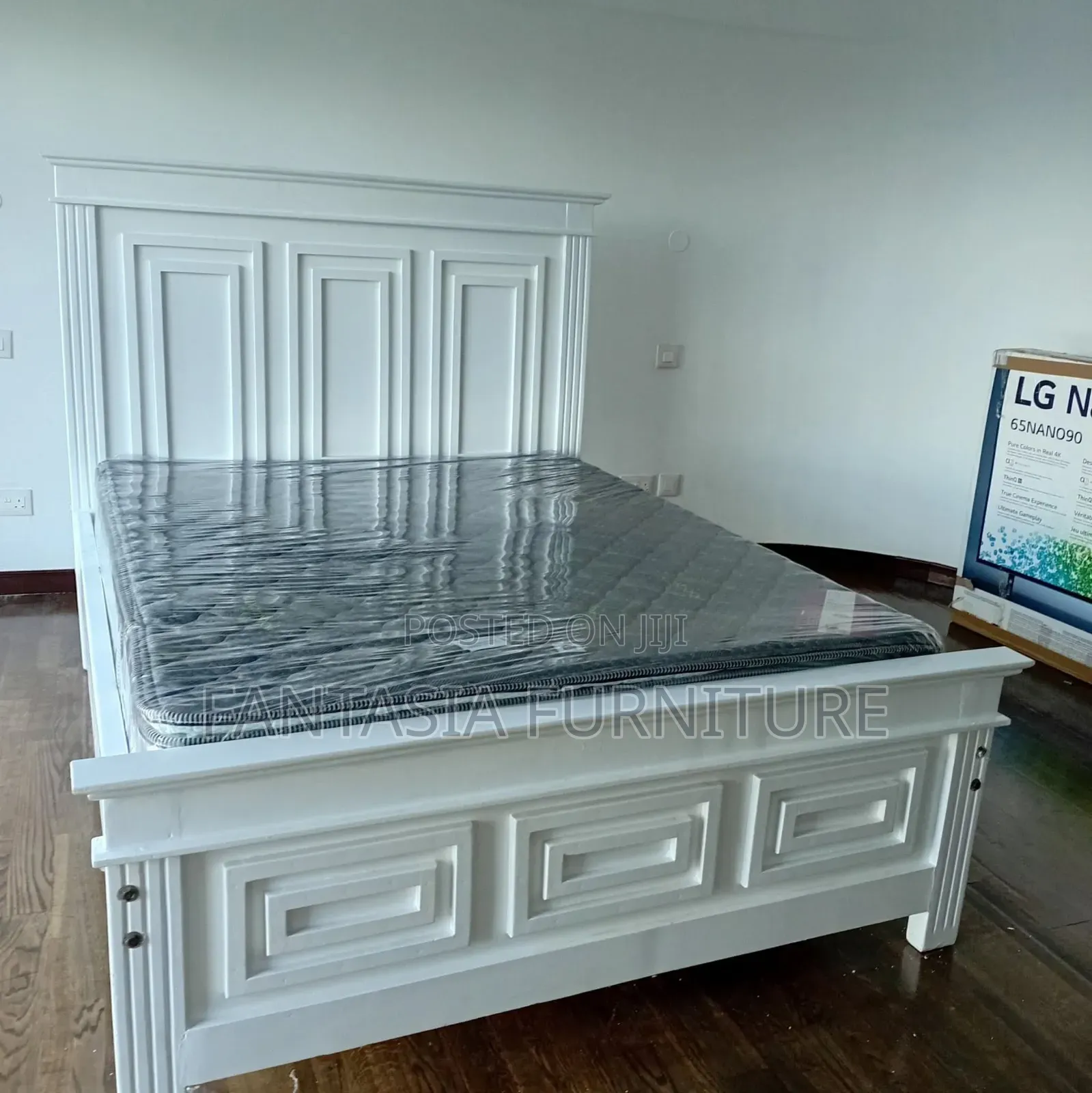 5x6 White Bed Frame