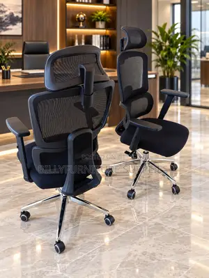 Black Swivel Ergonomic Mesh Office Chair
