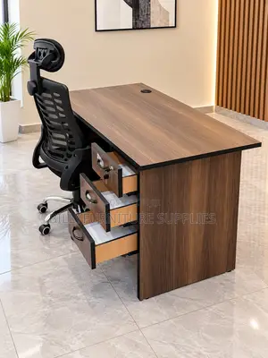 Study Desk and Headrest Chair Combo