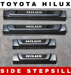 Illuminated Hilux LED Stainless Steel Door Sill Branded Different Logo