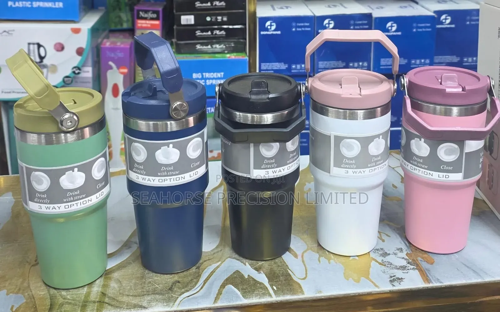 3-Way Option Vacuum Travel Mugs