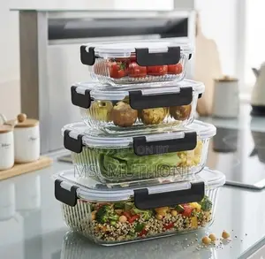 TrueFreshTM Eco-Glass Food Container Se (4pcs )