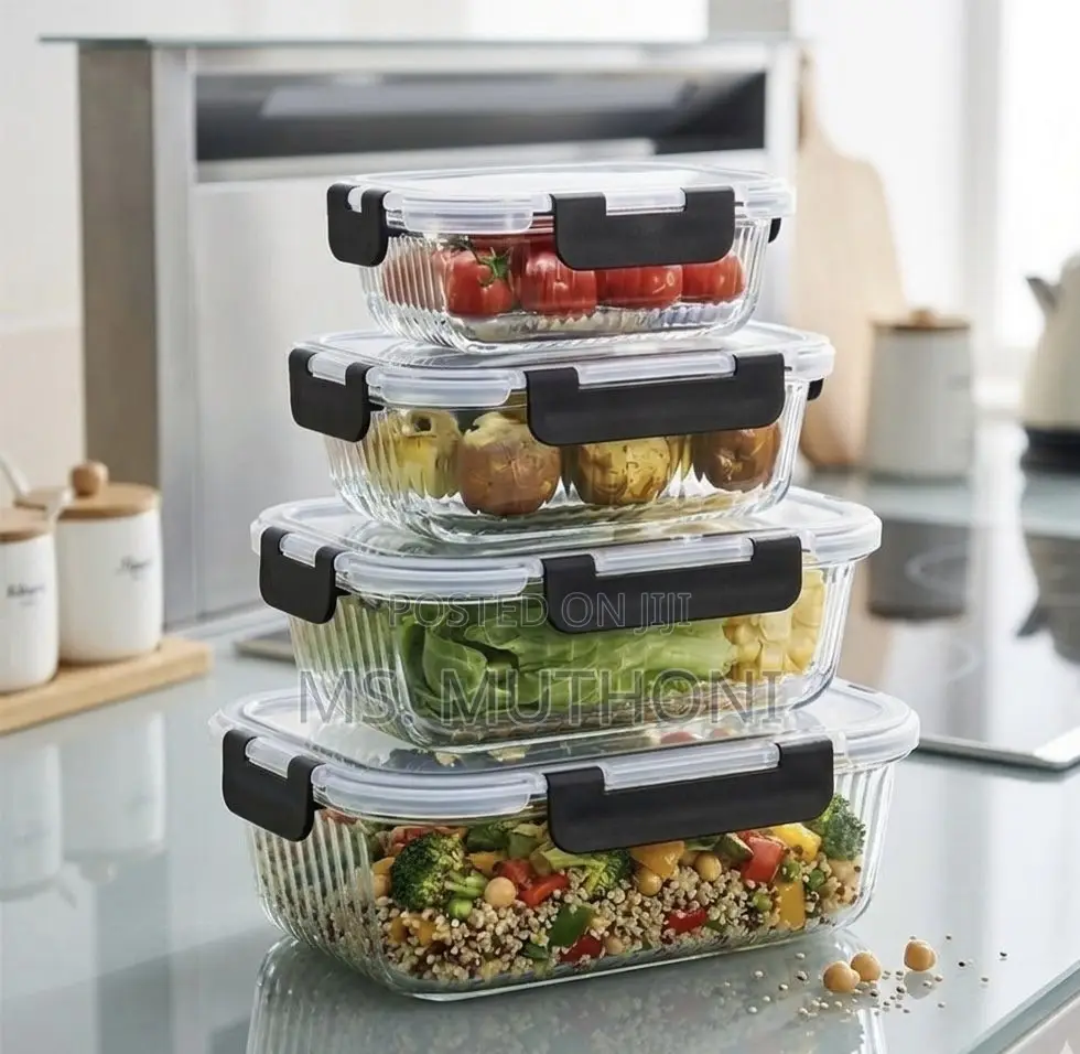 TrueFreshTM Eco-Glass Food Container Se (4pcs )