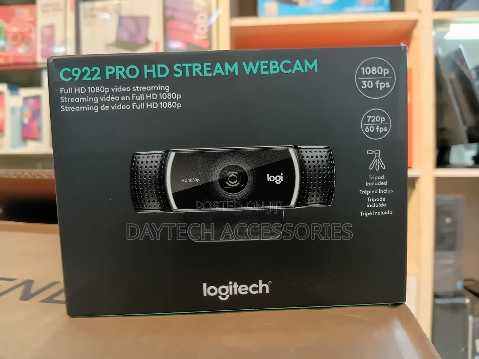 Logitech C922 Pro HD Stream Webcam.