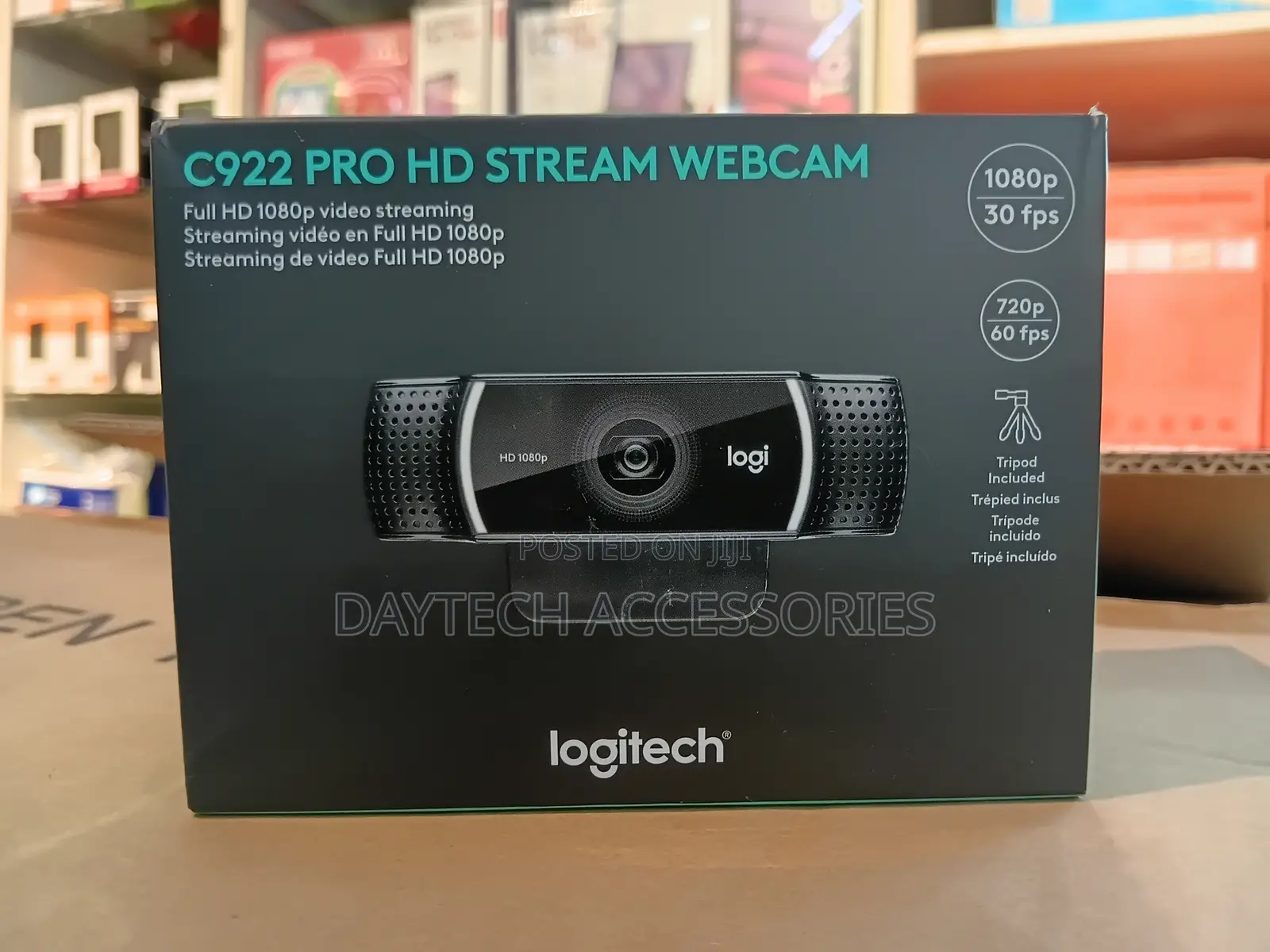 Logitech C922 Pro HD Stream Webcam.
