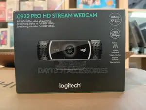 Logitech C922 Pro Stream Webcam 1080P Camera for HD Video Streaming.
