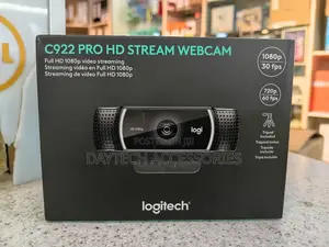 Logitech C922 Pro 1080P Stream HD Webcam - Black
