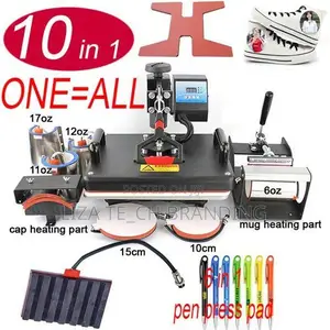 10 in 1 Combo Heat-Press Sublimation Transfer Machine