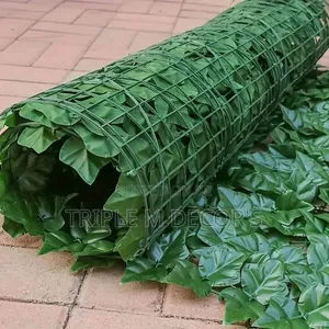 Waterproof Dark Green Artificial Ivy Leaf Privacy Screen Roll