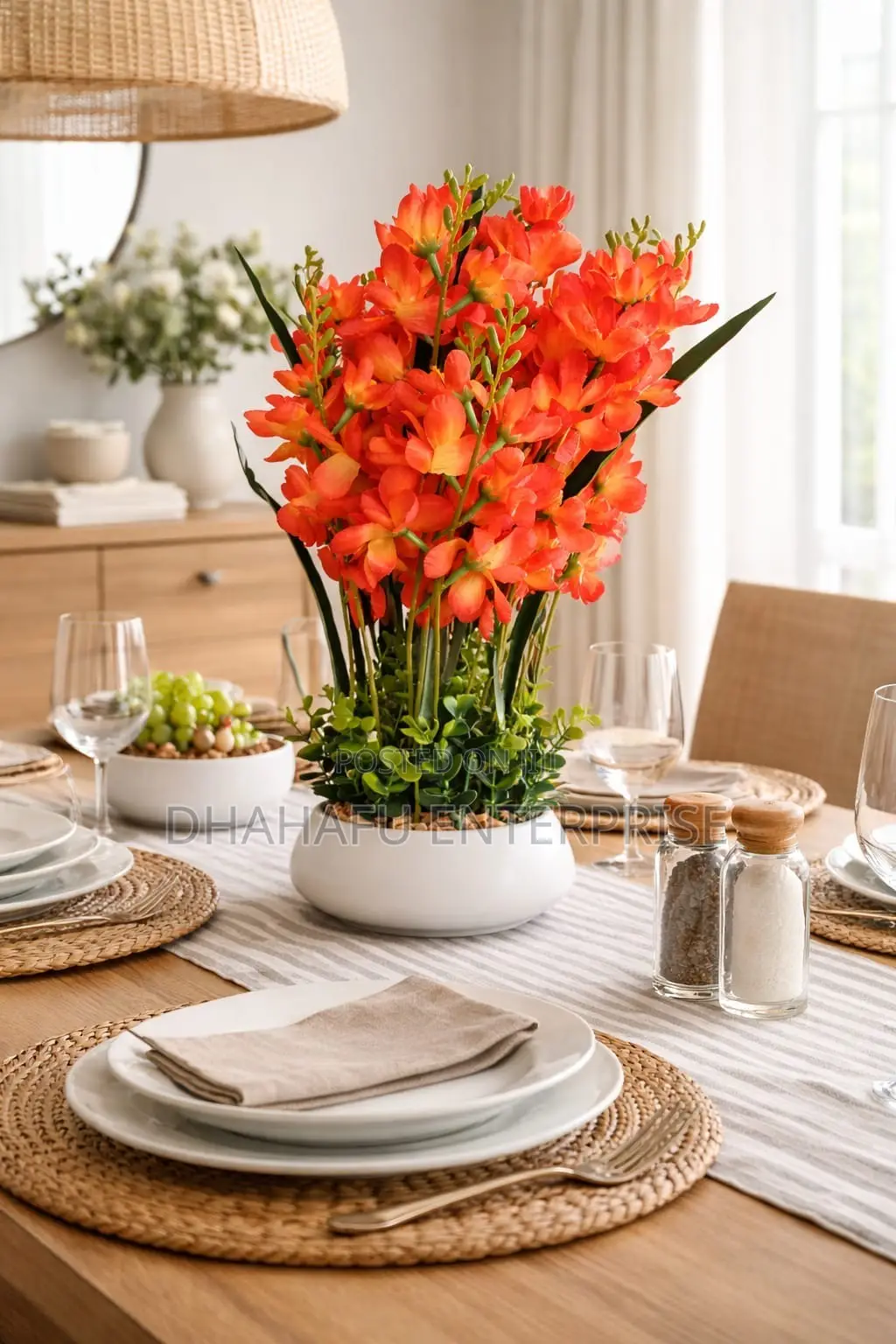Table Top Big Potted Flowers