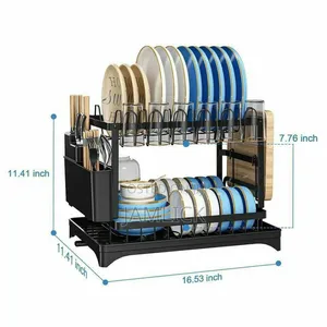Classy High-Quality 2-Tier Dish Rack - Ev