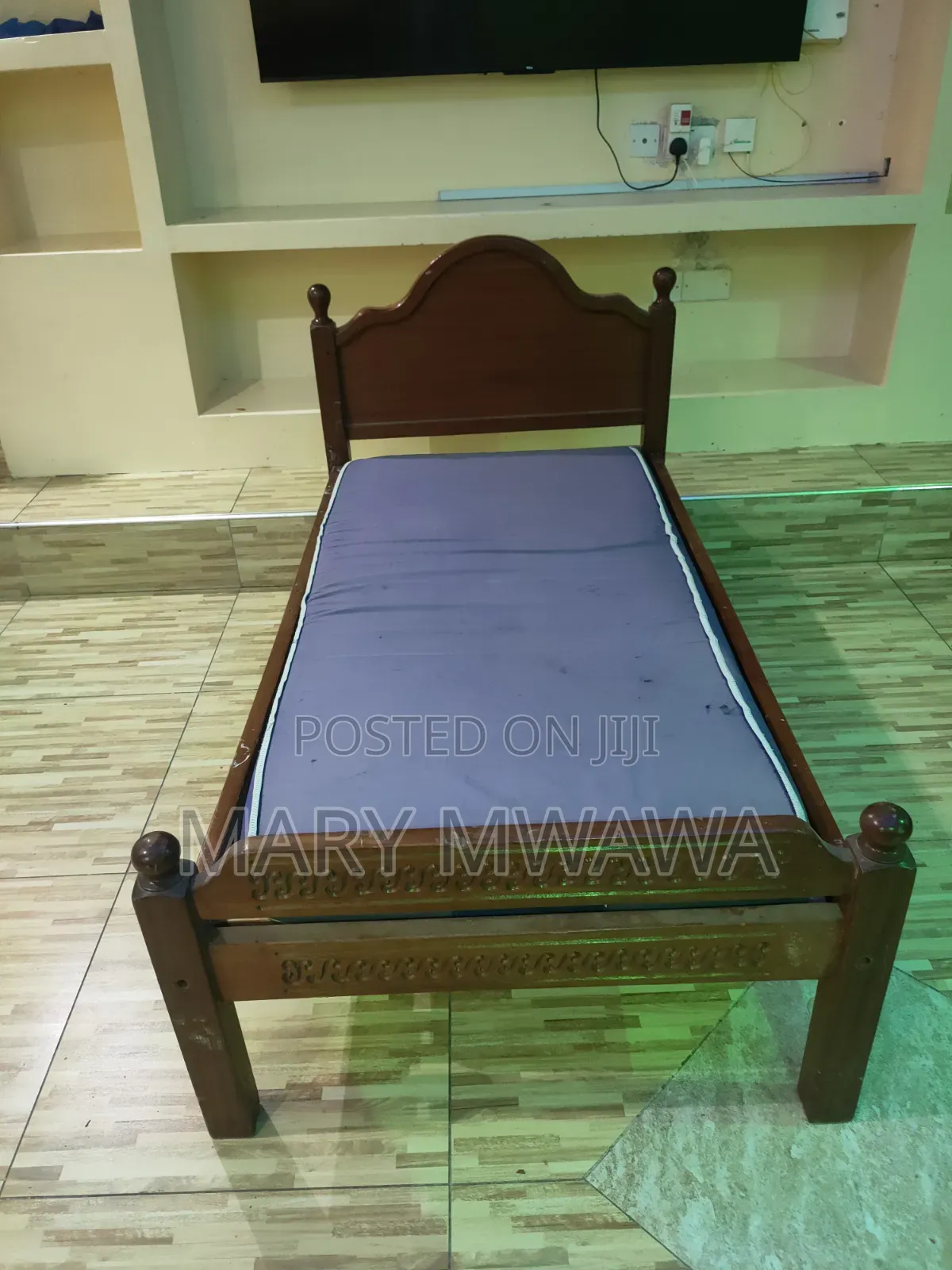 Mahogany Baby Bed