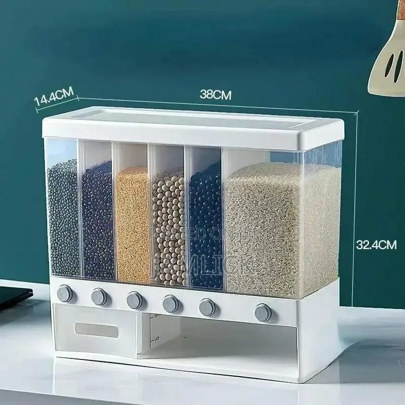6-Compartment Cereal Dispenser - Ev