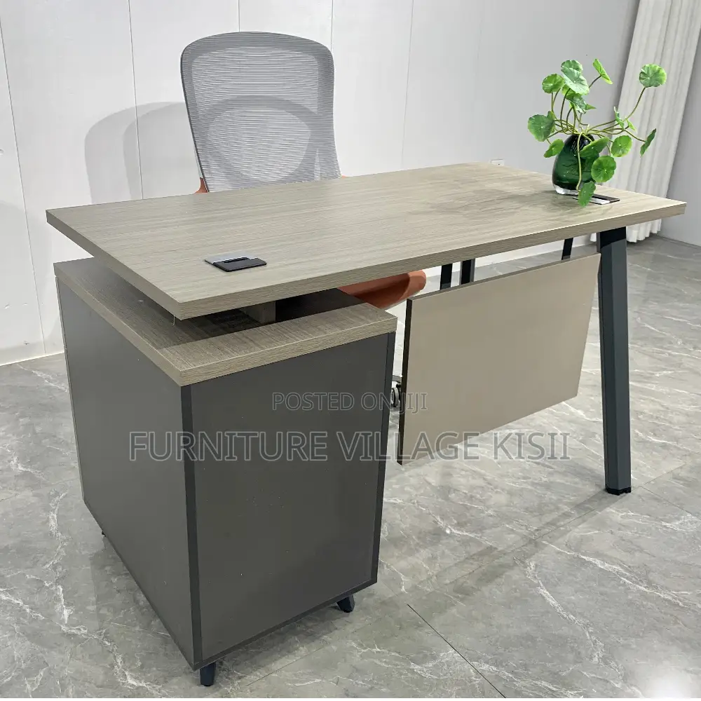 Office Desk; 1.2 Meter Office Desk With Cupboard and Drawers