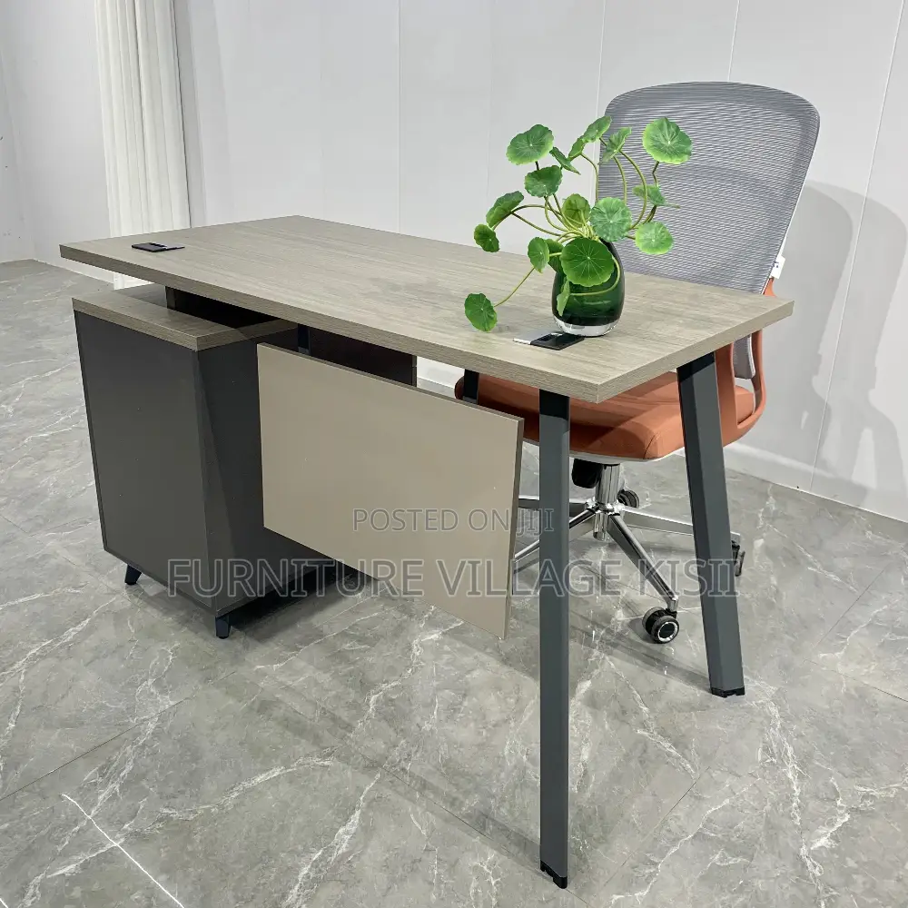 Office Desk; 1.2 Meter Office Desk With Cupboard and Drawers
