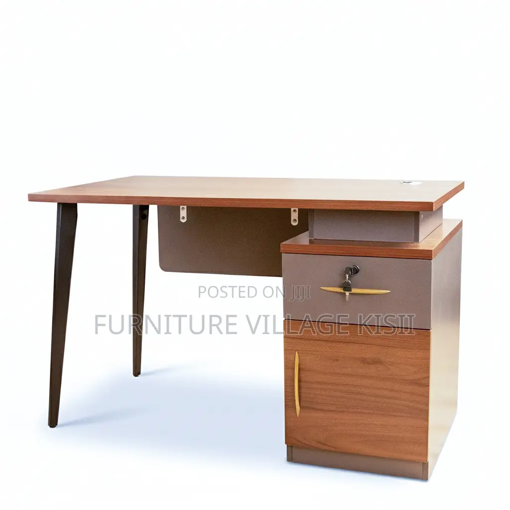 Office Desk; 1.2 Meter Office Desk With Cupboard and Drawers