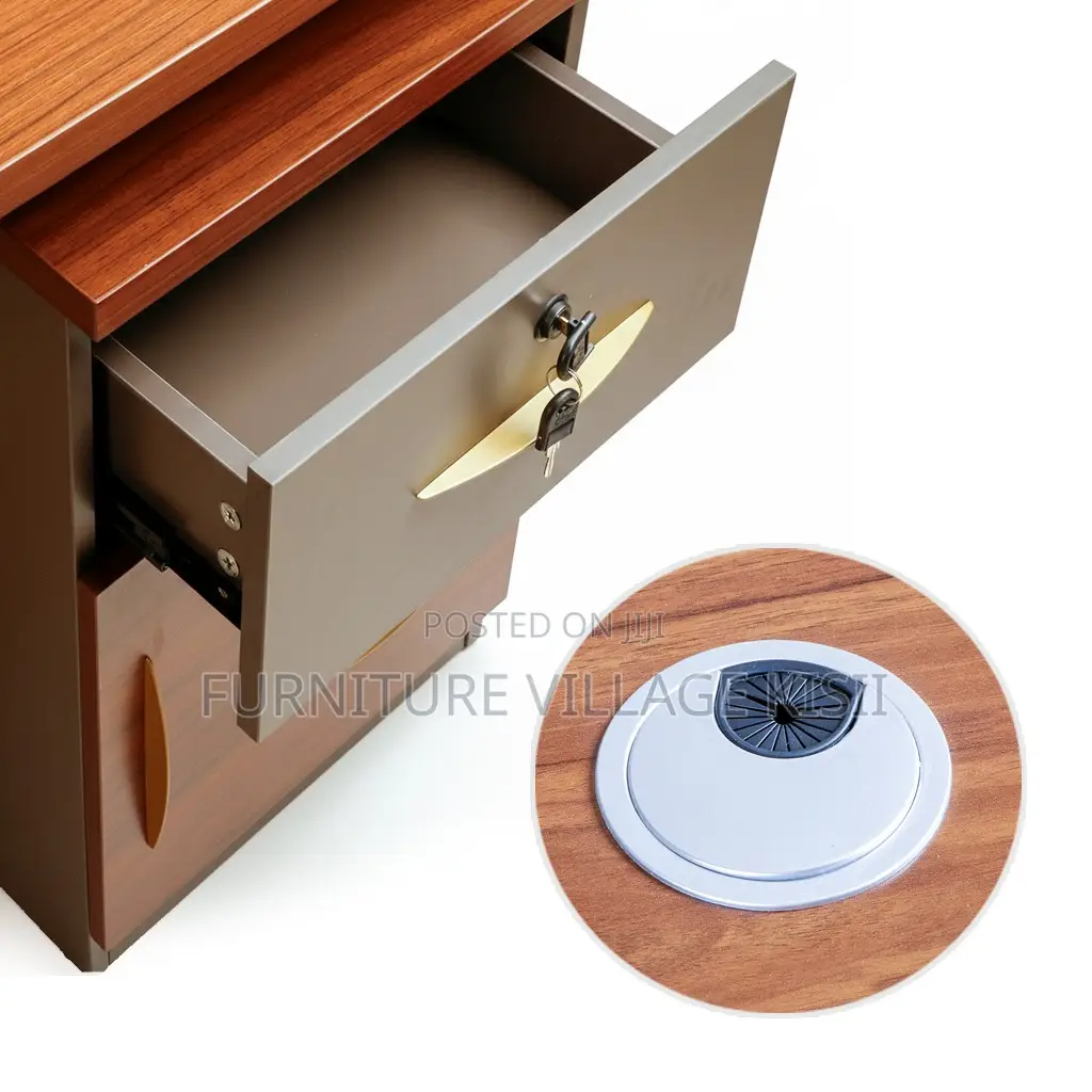 Office Desk; 1.2 Meter Office Desk With Cupboard and Drawers