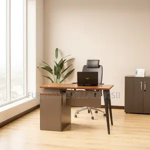 Office Desk; 1.2 Meter Office Desk With Cupboard and Drawers