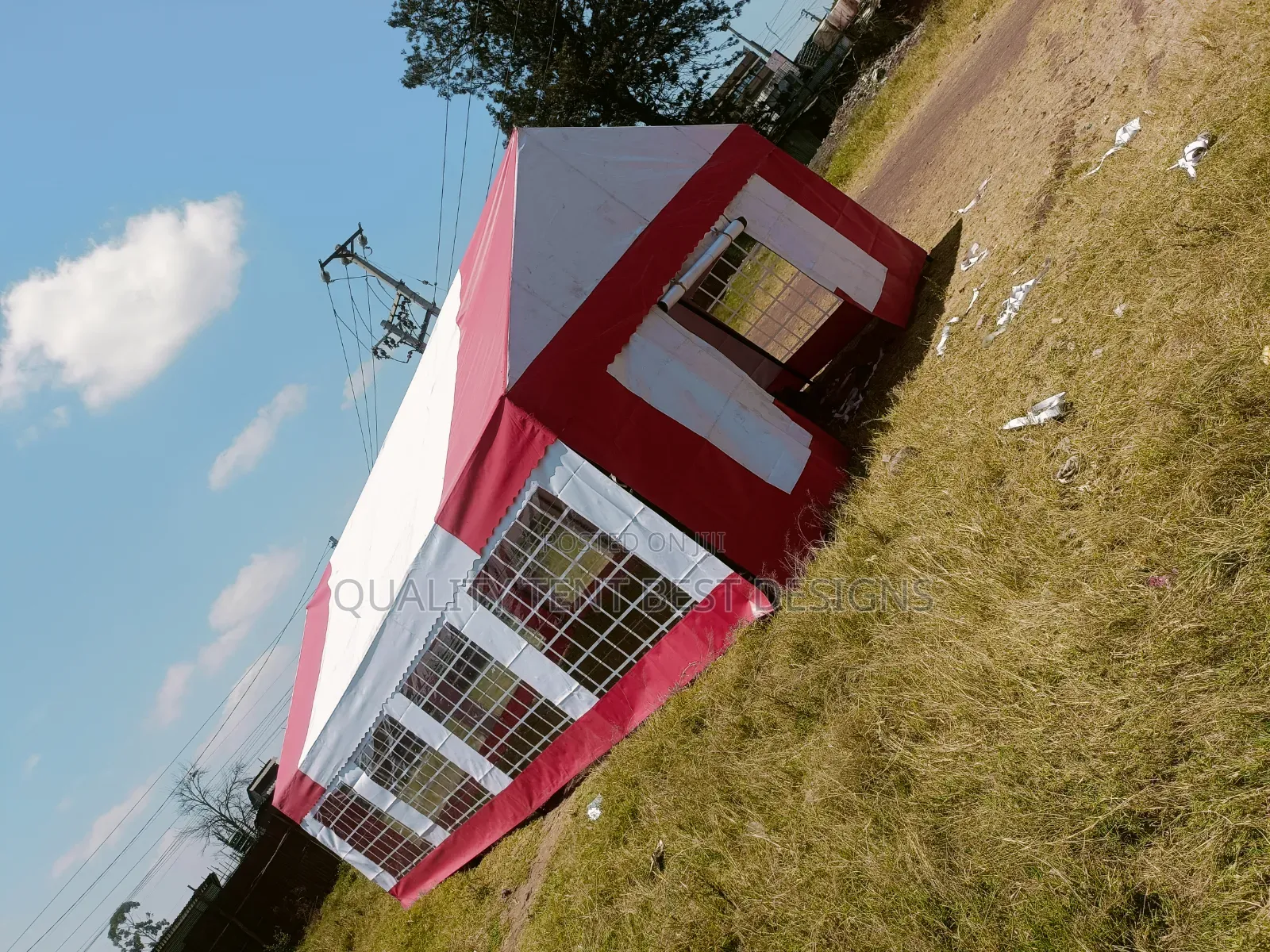 Quality 100-Seater Flat Roof Tent for Sale