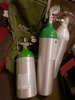 2L Pin Index Oxygen Cylinder Complete With Pin Index Regulator