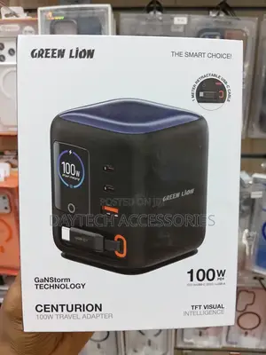 The Green Lion Centurion 100W Travel Adapter All-in-One Fast Charger