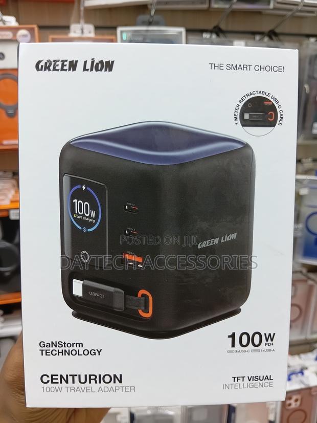 The Green Lion Centurion 100W Travel Adapter All-in-One Fast Charger - thumbnail 2