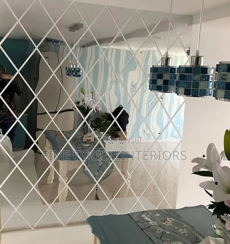 Glam Diamond Acrylic Home Decor Mirror
